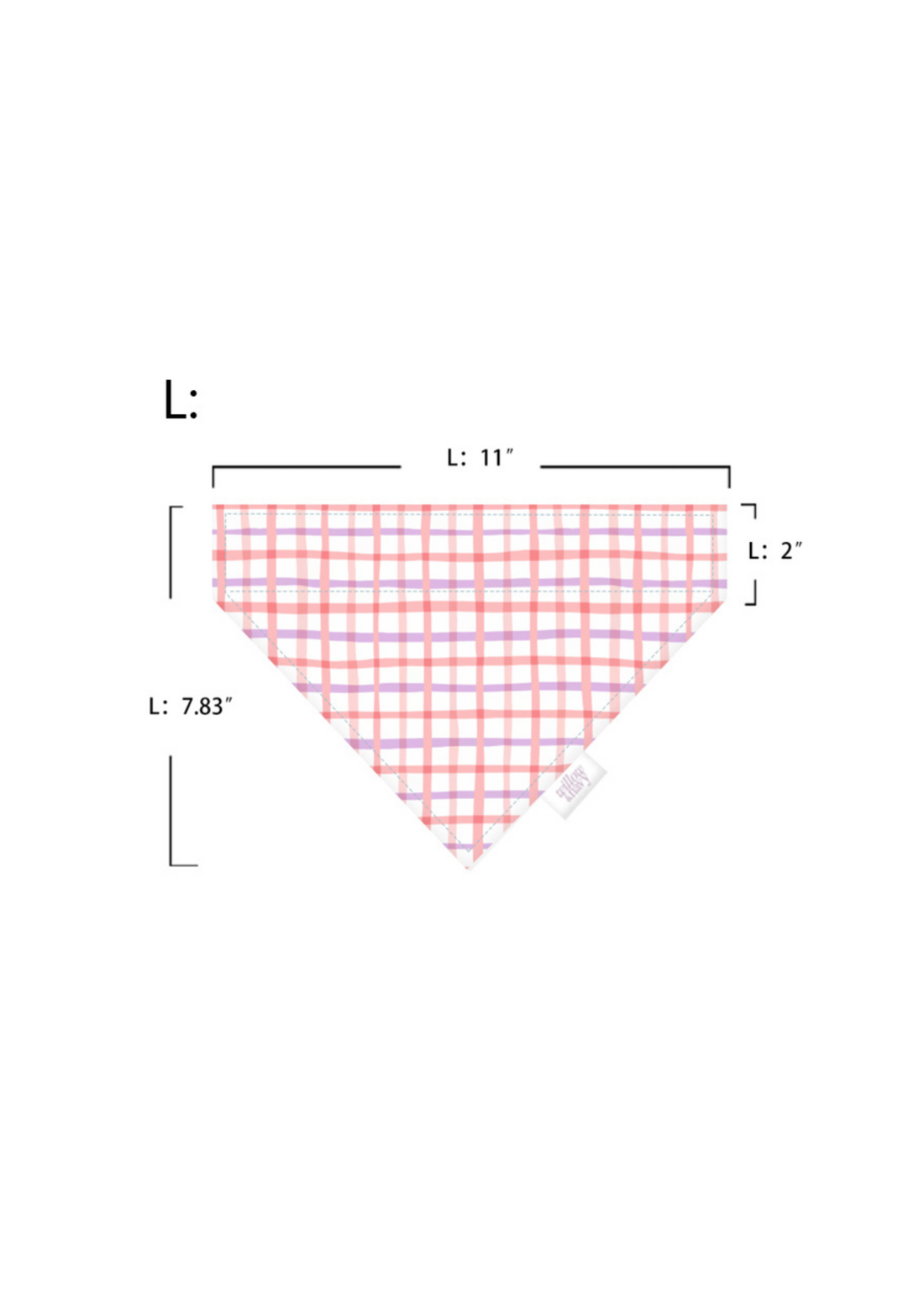 Pink Plaid Bandana