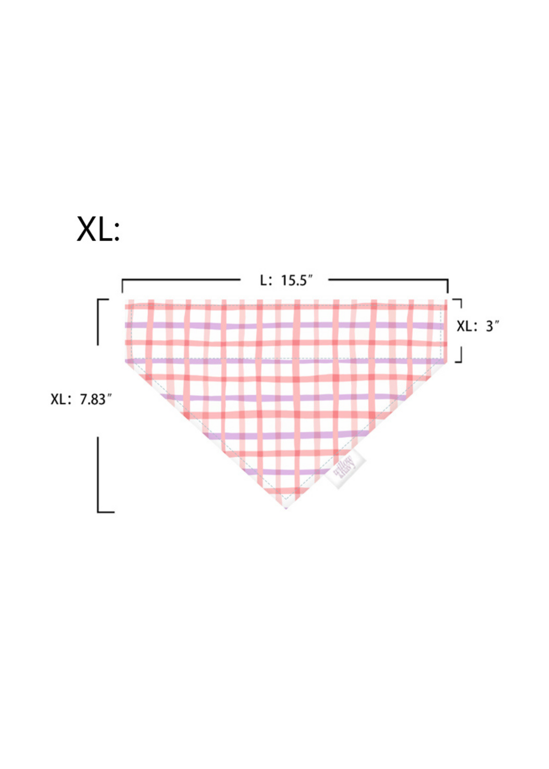 Pink Plaid Bandana